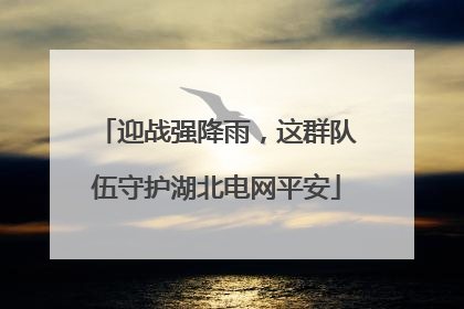 迎战强降雨，这群队伍守护湖北电网平安