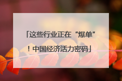 这些行业正在“爆单”！中国经济活力密码