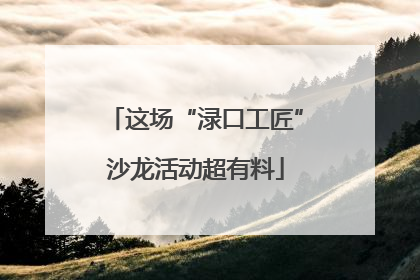 这场“渌口工匠”沙龙活动超有料