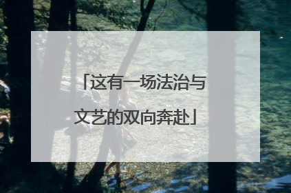 这有一场法治与文艺的双向奔赴