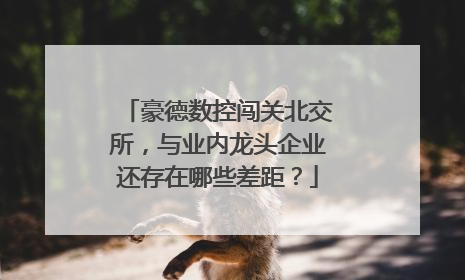 豪德数控闯关北交所，与业内龙头企业还存在哪些差距？