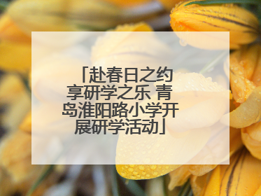 赴春日之约 享研学之乐 青岛淮阳路小学开展研学活动