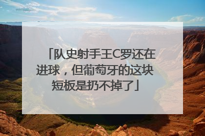 队史射手王C罗还在进球，但葡萄牙的这块短板是扔不掉了