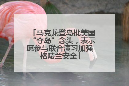 马克龙登岛批美国“夺岛”念头，表示愿参与联合演习加强格陵兰安全