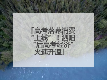 高考落幕消费“上线”！泗阳“后高考经济”火速升温