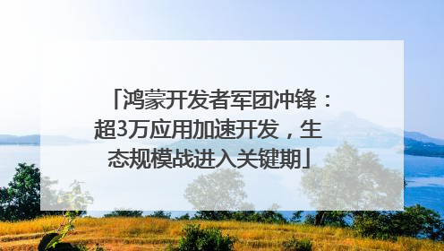 鸿蒙开发者军团冲锋：超3万应用加速开发，生态规模战进入关键期