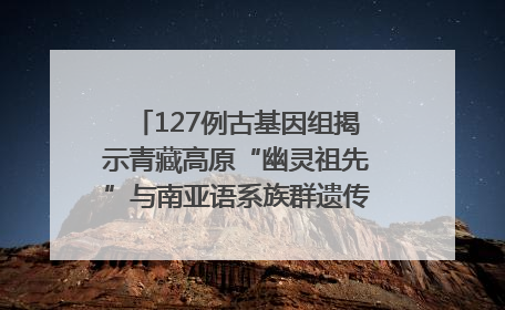 127例古基因组揭示青藏高原“幽灵祖先”与南亚语系族群遗传起源｜封面科考队