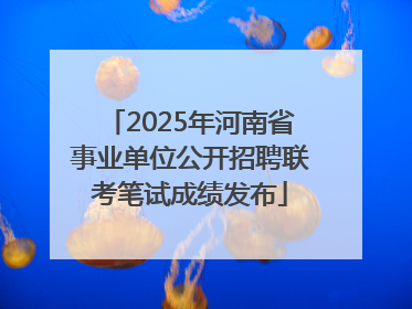 2025年河南省事业单位公开招聘联考笔试成绩发布
