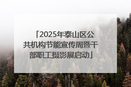 2025年泰山区公共机构节能宣传周暨干部职工摄影展启动