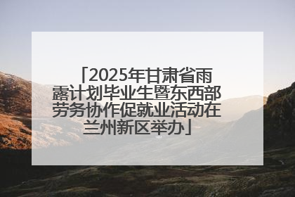2025年甘肃省雨露计划毕业生暨东西部劳务协作促就业活动在兰州新区举办