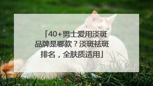 40+男士爱用淡斑品牌是哪款？淡斑祛斑排名，全肤质适用