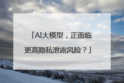 AI大模型，正面临更高隐私泄露风险？