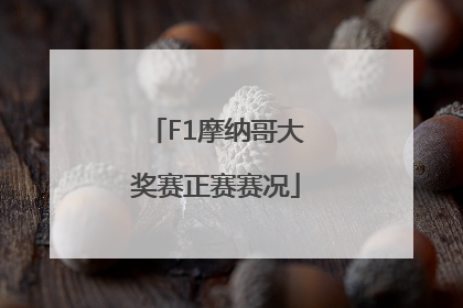 F1摩纳哥大奖赛正赛赛况