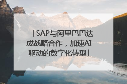 SAP与阿里巴巴达成战略合作，加速AI驱动的数字化转型