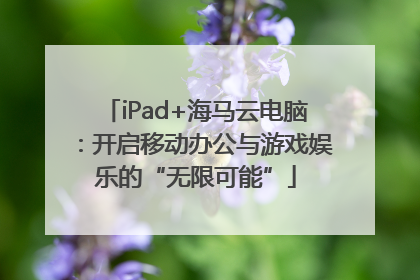 iPad+海马云电脑：开启移动办公与游戏娱乐的“无限可能”